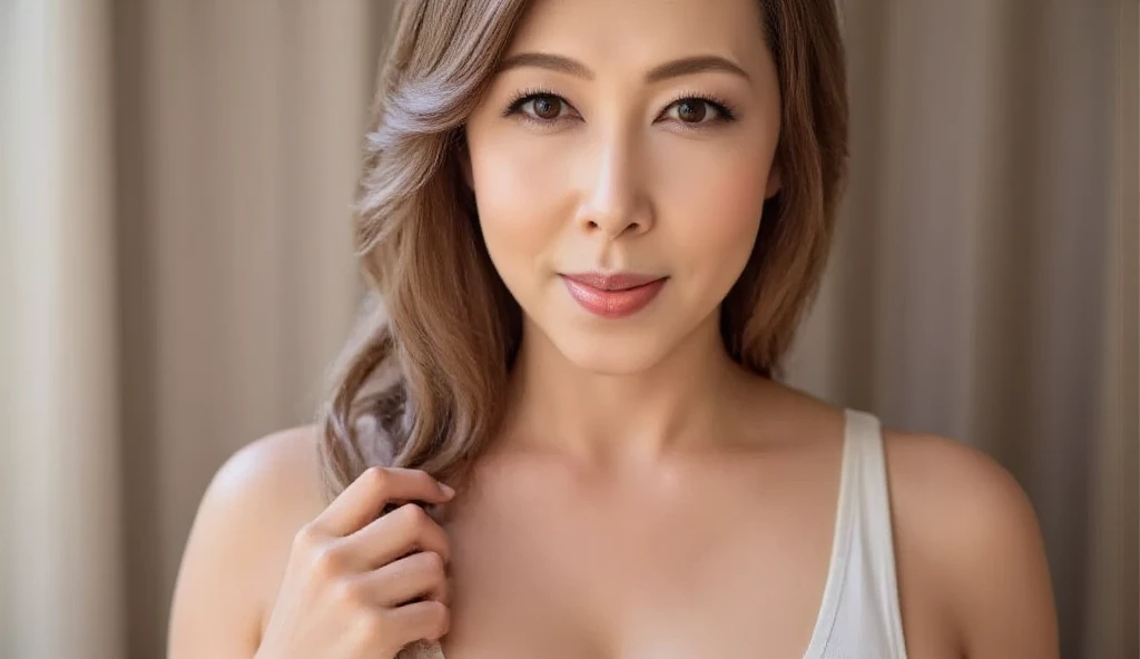 ((Very realistic))、Delicate and precise expression、(((Very beautiful 50 year old American cowgirl)))、Fluffy blonde、(Chubby body type)、(((Very large breasts)))、(((Big big cleavage)))、Deep neckline、(((On a ranch in the American West)))、Very sexy mature woman riding、