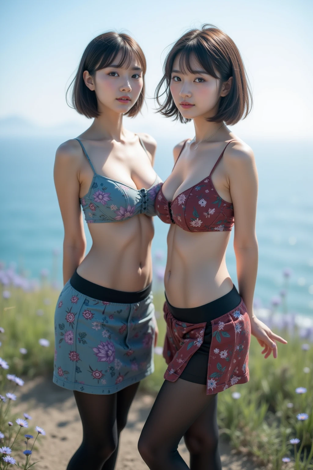 (8k、top-quality、Masterpiece、超A high resolution:1.2) ( (Gloomy winter snow:1.4) Beautiful Japan Pictures of Women, wearing bikini, super detailed, 8k
