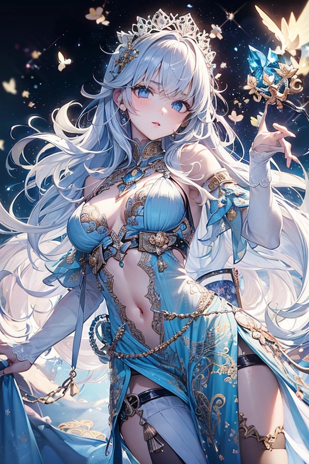 1woman24歳、Elf Beautiful Shine,Asahi Romanticism,
The most beautiful々color, particle,kind, Magical light beautiful 24 years old、Beautifully decorated tiara、Like Fujiko Mine、Beautiful Eyes、smile、atmosphere、Ocean、美しいSwimwear、((Swimwear)),(( Cowboy Shot,))、Silver Hair、Sweat、、Big Breasts、art、Ultra-high resolution、Highest quality、masterpiece、kind,