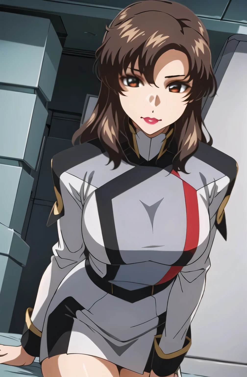 (Please draw the facial expressions on her face in an even more delicate and cute way),(Please draw big breasts even bigger),are wet and her skin can be seen through,draw big breasts even bigger breasts,Open the legs and see the blue panties,wet 、I want to see through her skin,,garter belt, 2-high stockings , face that has a thin waist even with big breasts,I want to draw expressions even more delicately on a 40-year-old adult woman,, If you spread your legs apart, you can see blue panties, , Office Lady Uniform,draw the length of the skirt even shorter {x} Please draw the face more delicately,The skin on the jacket is hidden by the uniform,That's enough for me,draw an expression on the face even more delicately, simple background , Please draw big breasts even bigger breasts,thin waist even with big breasts,
military uniform, military, jacket, blue and white uniform ,draw a shorter micro skirt, my whole body,
Front hair,Tea color_hair, length_hair,red Eye ,lipstick, offset,
1 girl, I want to draw expressions even more delicately on a 40-year-old adult woman,, young woman ,beautiful Finger,beautiful length legs,beautiful body,beautiful Nose,beautiful character design, perfect Eye , perfect face,expressive Eye , Perfect Balance ,
,(Focus on her face), I closed my mouth , (Innocent_big_Eye :1.0),light_笑face,
Official Art, is very well detailed CG 、 Unity 8k Wallpaper , Full light,colorful, bright _Front _face_lighting, white skin,
(masterpiece:1.0),(Highest_quality:1.0), ,4K, is very well detailed ,
Draw the length of the camera, 8k, High image quality, High image quality, absurd:1.2, Kodak portrait 400 , film grain , blurry background, bokeh:1.2, lens flare , ( vibrant_color:1.2), プロの Draw the length of the camera ,
(beautiful,huge_Male Breasts with White Knees:1.4), (beautiful_face:1.5),(Narrow _ waist ),