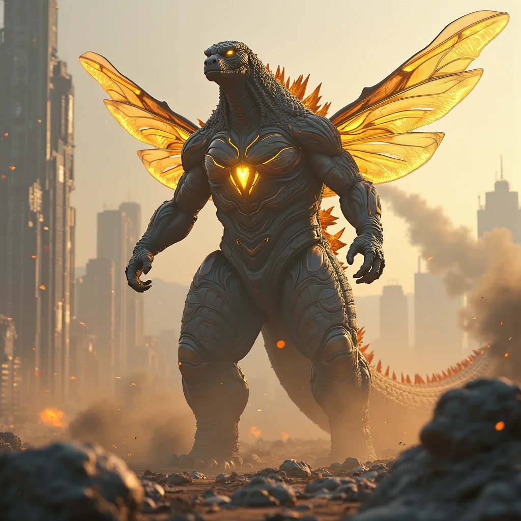 Bumblebee mix Godzilla dangerous mouth 