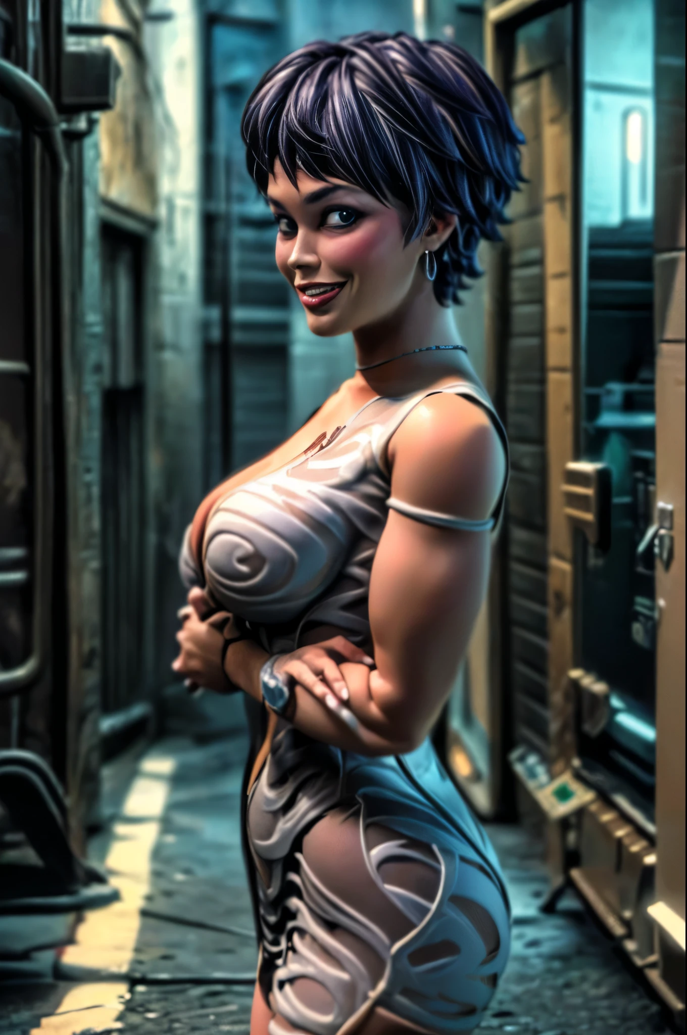 giantess、Futanari、penis、Completely naked、smile、Beauty、Japanese women、Miniature city、A distant view of a miniature city、Kneeling、Bend、Laughing with your mouth open、可愛いJapanese women、short hair、Grab a miniature building、Squirting、Masturbation、、Semen spurting out、Ahegao、Ecstasy face、激しいMasturbation