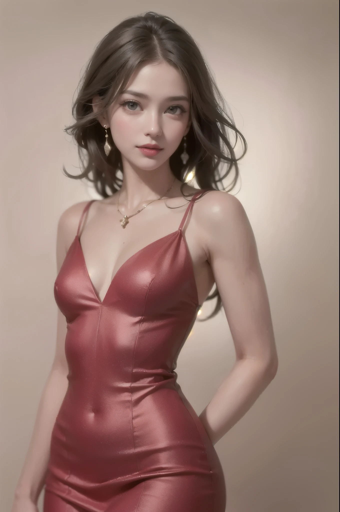 8K, Masterpiece, Raw foto, Best Quality, Detail:1.2),Photorealistic, Extremely detailed CG unity 8k wallpaper, Depth of field, Cinematic light, lens flares, Ray traching,
(extremely beautiful face, beautiful lips, beautidful eyes), Intricate detail face, ((ultra detail skin)) 1girll, Dark In, Deep Shadow,
Pretty Korean Girl, kpop-idol,(Very slender and slender muscular body:1.3), ((looking up at viewer)),(big grin), (Bodycon minidress),(Pink dress), (Injection Sleeve) , (Night in the City, (neon sign), (natta), Pretty Korean Girl, Earrings, wristband, necklaces, Pantyhose, Clear eyes, walking , (pale-skin), Facing Forward, (Big Eyes), ((upper body shot)), Tight attire., a silk dress , Revert, Backshot, Very slim, slander
