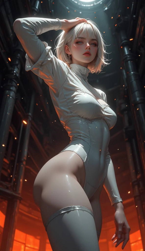 Aegis, persona, 1Meninas, ass, female, Foco feminino, Agora mesmo, female, tilted back, vista frontal, bichano, foco no bichano, pernas abertas, pernas para cima