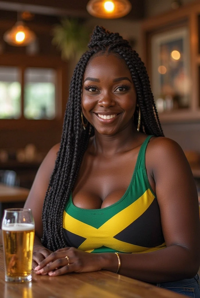 A Nigerian party at the bar. A lady