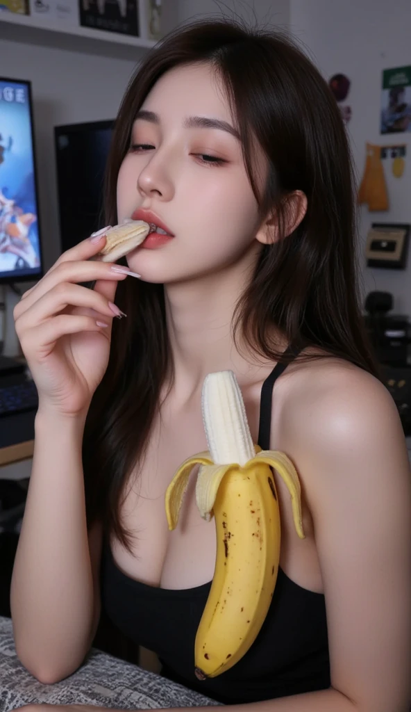 NSFW、Panoramic viewing angle、Pussy Real、Breast Real、Mastepiece、It is high resolution.、Photo woman、Detailed digital illustration、Wavy Long Hair、Folded ponytail、Detailed eyes、Shiny Hair、((naked:1.6))、Very beautiful woman、Black eyeshadow、The eyes are double、Normal chest、Bust A cup、high resolution、high quality、Detailed background、((Very crowded cave:1.4))、((Two Arms、Four fingers、One thumb))、((Two Legs、Four fingers、One thumb))、Very beautiful woman、masterpiece、(A kind smile:1.3)、(((Having sex with a boy coming from the side:1.6))),(((Creampie:1.6))),(((Real penis goes into pussy:1.6))),(((Spread your with your hands:1.6))),(((Orgy:1.6))),