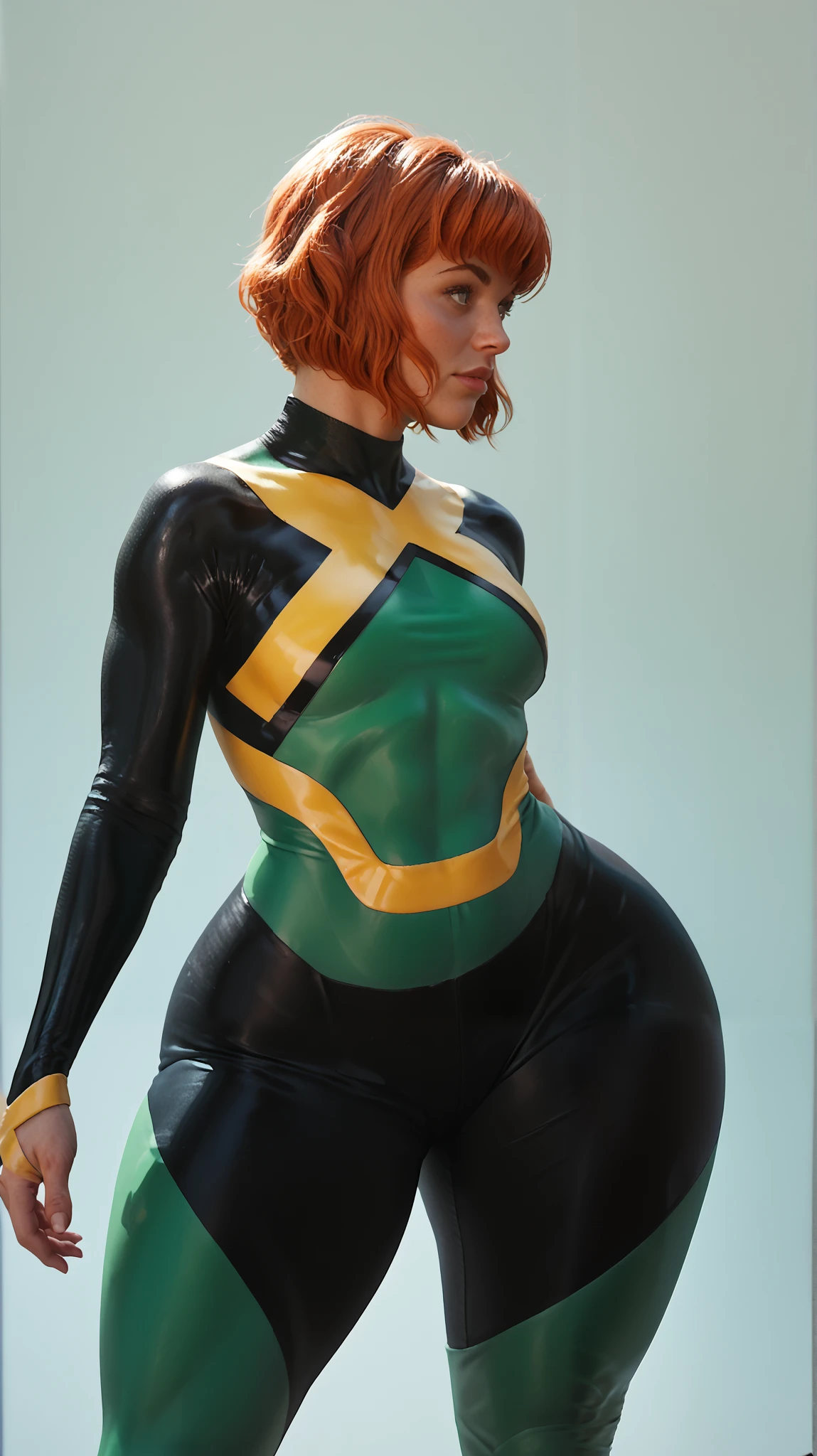 (masterpiece, 8k, highest quality, ultra detailed:1.37), (Nyla), 18yo, (a sexy very muscular russian model), (wearing a costly unique styled suit: 1.3), sunglasses, classy look, detailed skin texture, (in her office: 1.2), Photorealistic, mind blowing