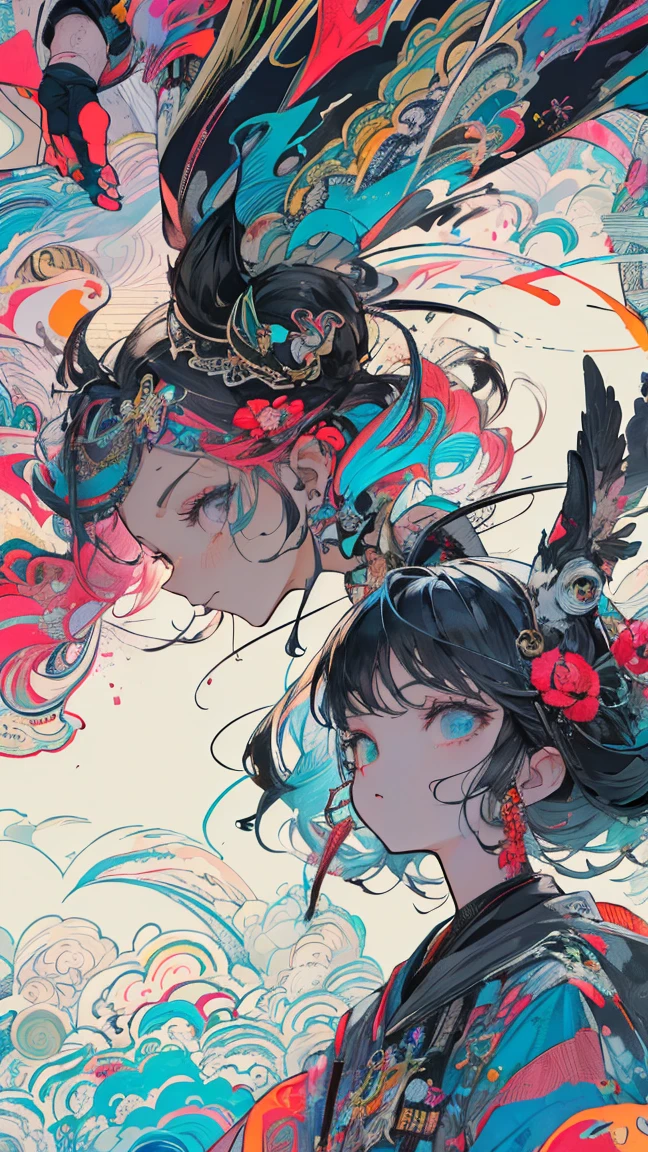 official art, Unity 8k wallpaper, super detailed, beautiful and beautiful, beautiful, masterpiece, best quality, (zen entanglement, mandala, tangled, tangled), dynamic angle, denim lens, most beautiful chaotic form, elegant, fauvist design, bright colors, romanticism, james jean, robbie devi antono, ros tran, francis bacon, michal mraz, adrian gainey, petra cottwright, gerhard richter, takato yamamoto, ashley wood, Atmosphere, enjoy music streaming, where you can imagine musical notes, flower ecstasy, visible streaming notes, flower_style, rainbow candy, style swirl magic, black silk, beautiful legs --auto --s2