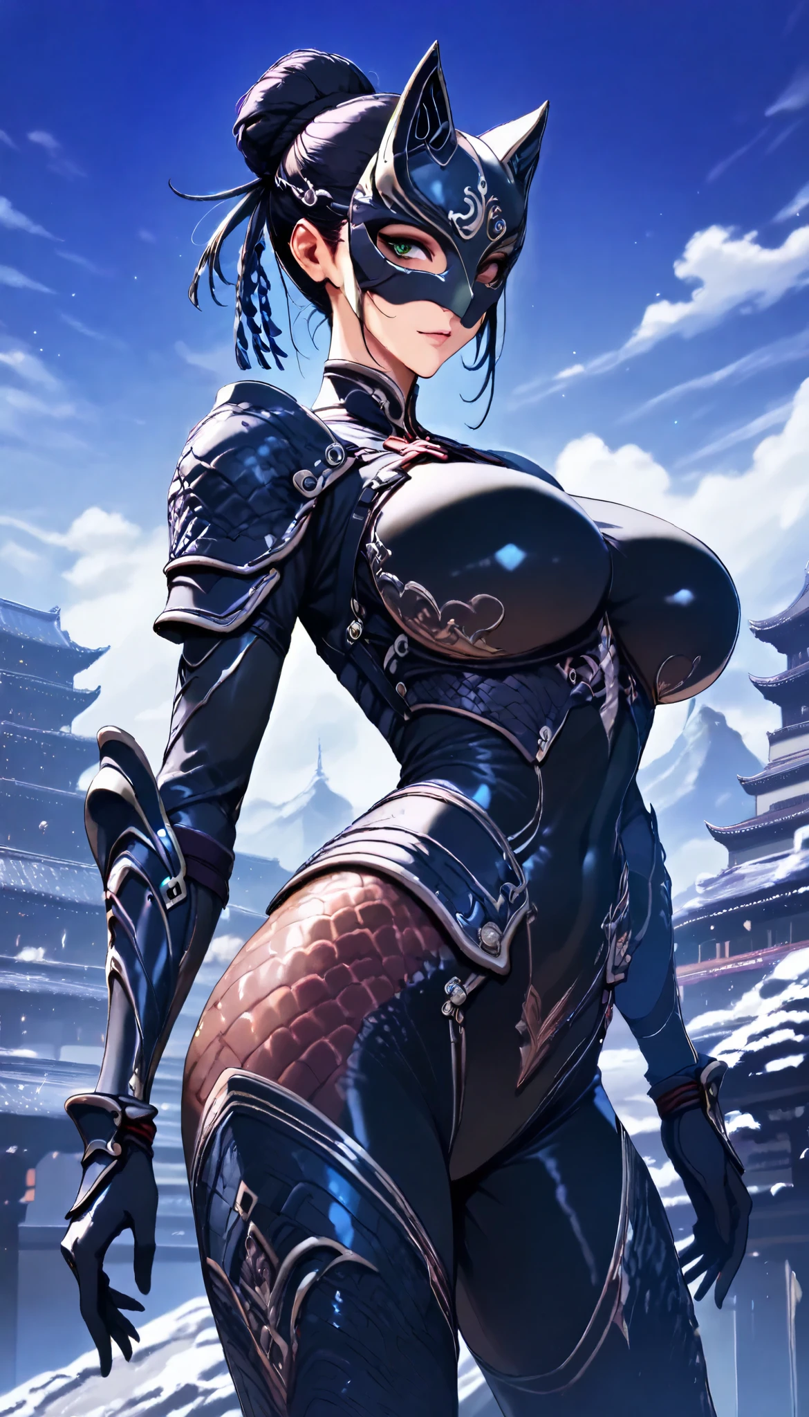 (high resolution, pixel perfect, gorgeous illustrations), (hyper quality, muste piece, etheric: 1.4), (1girl), ((nsfw)), ((((spread_pussy, crotch_grab))),
((pussy, pubic_hair)), (topless), (((cum_on_body))), ((((anger)))), (very long hair), black hair, yellow eyes, (((((((muscular))))))), ((thick thighs)), (((wide hips))), ((Big breasts that are about to burst)), fighter, (((woman))), ((mature woman)), (((wh_chi_armor))), (lewd woman), (shiny skin), sweat, (((facial lash))), steam,