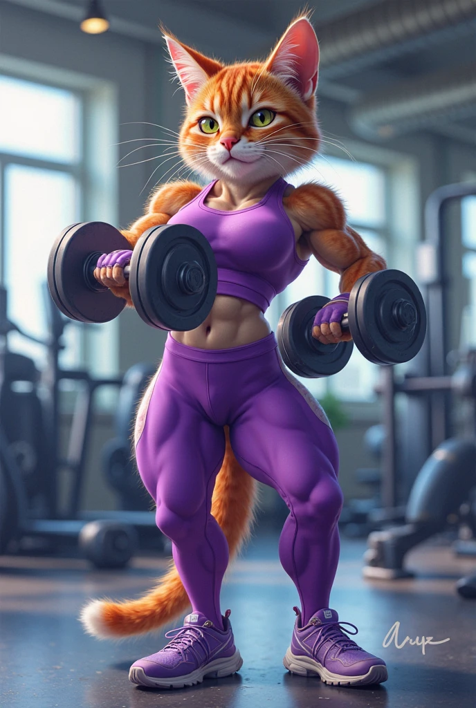 (by darkgem, by boosterpang, by duase, by BNG), solo focus, 1boy, male, lion boy, cute, girly, femboy, twink, short boy, looking at viewer, smiling, happy, athletic figure, (hyper hips:1.3), (huge bulge), bulgeJ8, long hair, detailed eyes, lust, masterpiece, best quality, lycra shorts, white tank top, nipple outline, pink sneakers, standing upright, photorealistic, hyperrealistic, ultradetailed, detailed background, photo background, digital drawing (artwork), girly, bedroom eyes, (aerobics class), indoors, looking at viewer, stretching, hands behind head, (tail),