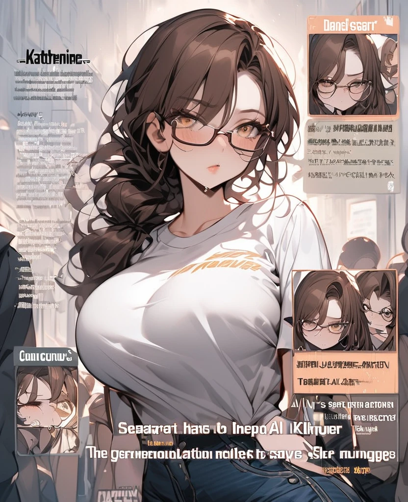 full body portrait 1girl, (masterpiece:1.3), (high resolution), (8K), (extremely detailed), (4k), (pixiv), perfect face, nice eyes and face, (best quality), (super detailed), detailed face and eyes, (solo), textured skin, absurdres, highres, (CharacterSheet:1), (multiple views, full body, upper body, reference sheet:1), miewz, glasses, long hairs, school uniform, short red skirt, red hair, BREAK background, gigantic breasts,large,((gigantic_breasts))), random sexy pose