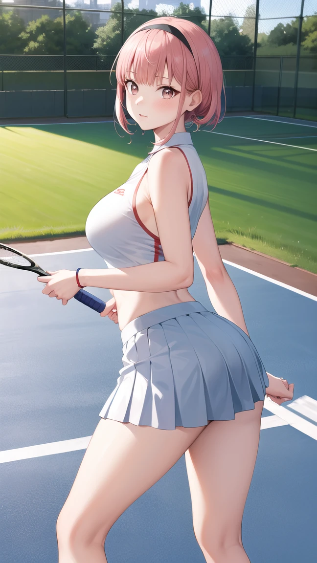 pieces fly、masterpiece、highest quality、Super detailed、High resolution、High resolution、8K portrait、Unity 8k壁紙のHigh resolutionCG、unity 8k wallpaper、cute type little:1.5、:1.5、Highly detailed CG unity 8k wallpaper、realistic、real person、cute type little、 portrait photography、shiny skin、High resolution、(:1.2)、(1 girl)、beautiful clear eyes、very detailed explanation、delicate face、nice lips、slender body、Same with big breasts thin waist、thin legs、(Tennis court :1.6)、1 girl, cute type, perfect face, seriously, (blush:1.5),((There are a lot of people nearby:1.4))Same with big breasts,((tennis wear:1.3)),(((clothing lift:1.5))), (((I have nipples)))、Detailed description vagina,show vagina,spread legs,spread ,((cum in vaginas:1.4))