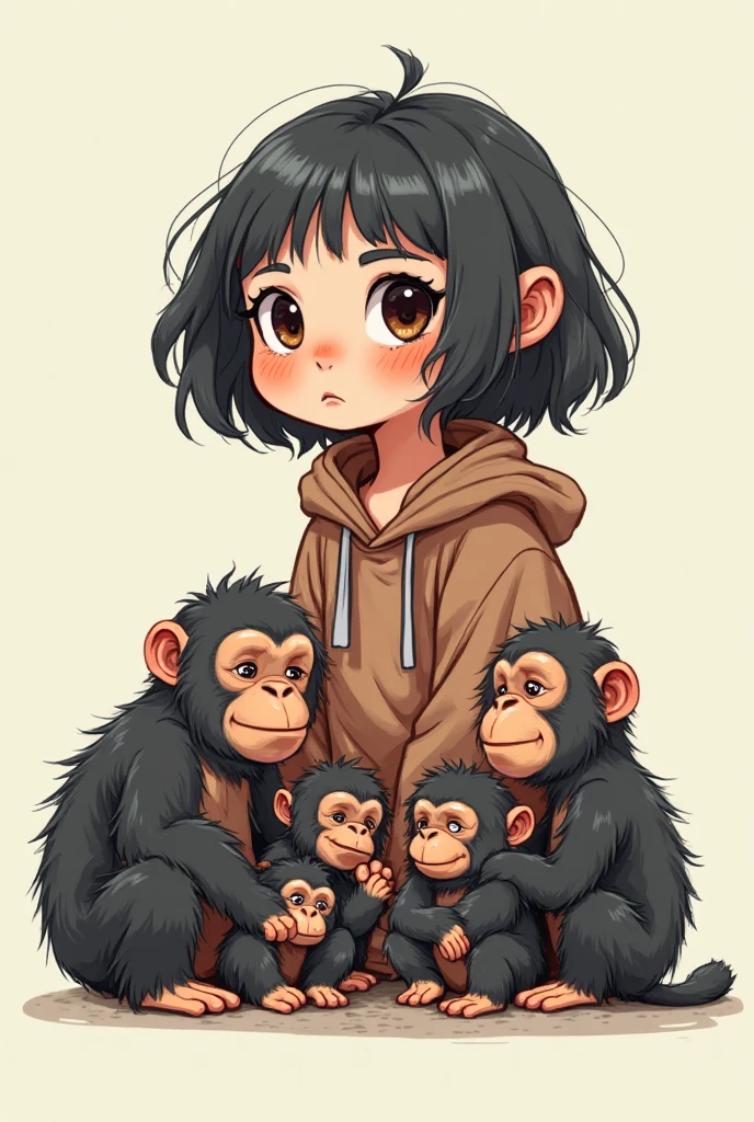 masterpiece, best quality,anime style, 1 girl,(((slender body))), (((small eyes,small breast,breast milk,breastfeeding a monkey baby))),(((baseball uniform))),(((((a monkey baby grabbing the girl))))),((((cum)))), (beautiful face), (((short hair))), (((straight hair))), ((((black hair)))),detailed beautiful skin, (perfect hands, perfect anatomy)