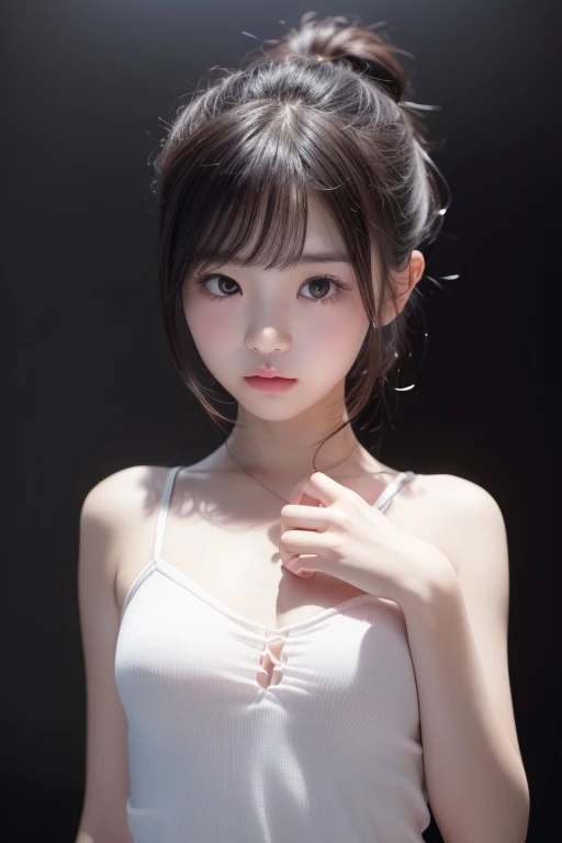 8K、Detailed Description、Very high definition、Realistic、reality的、Real、live-action、reality、High resolution、Nogizaka46、japanese idol,beautiful girl、21 years old、Angle of view that allows you to see the whole body、Mouth closed、ponytail、、Plaid、Very black hair、pretty girl、Beauty、Glowing Skin、Glowing Skin、Shiny Hair、Very white skin、Headband、Heavy makeup、Large Breasts、Slit eyes、Big Eyes、Double eyelids、Don't show your teeth、Looking up、Bend over and peer at me、smile、