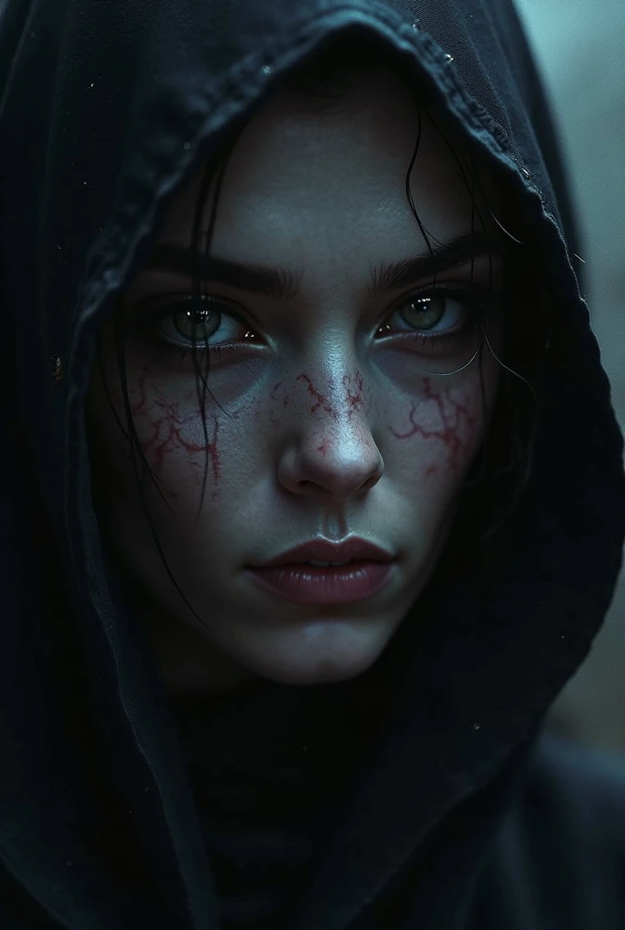 realistic portrait of a pdalns mix ellie from the last of us