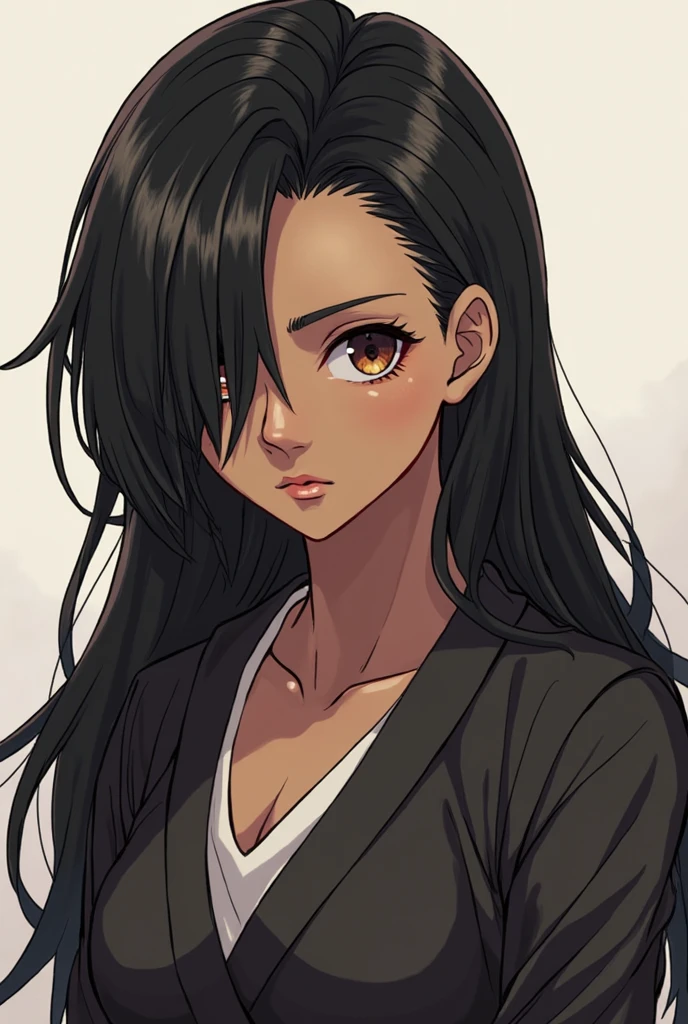 (masterpiece:1.21),(illustration:1.1),best quality,delicate details,refined rendering,Anime style,anime cgi,extremely detailed CG unity 8k wallpaper,1boy,tall,thin,solo,portrait, black robe, black guy, shoulder length dreads