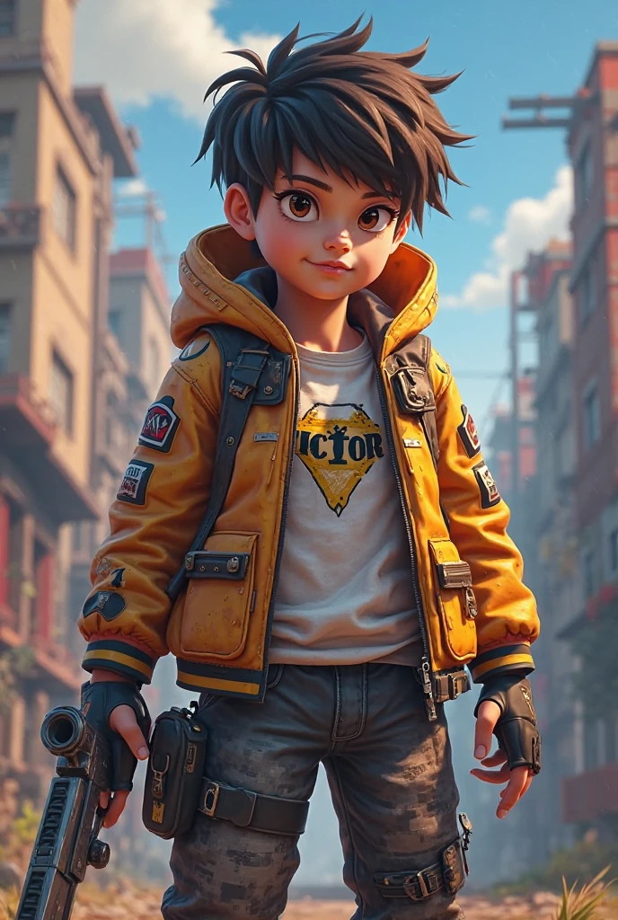 Young boy holding superpower dress like city boy his age should be for