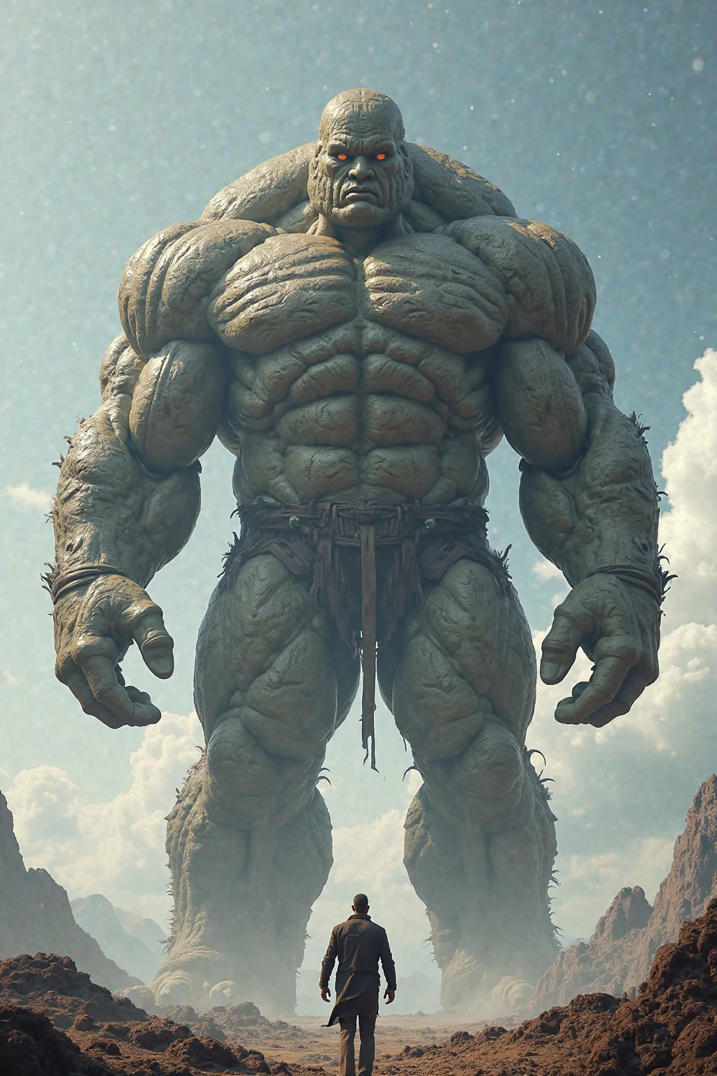((a monster gigant)),  (giant:1.4) a cyclops  with 1 large eye on his forehead and 1 horn on his head