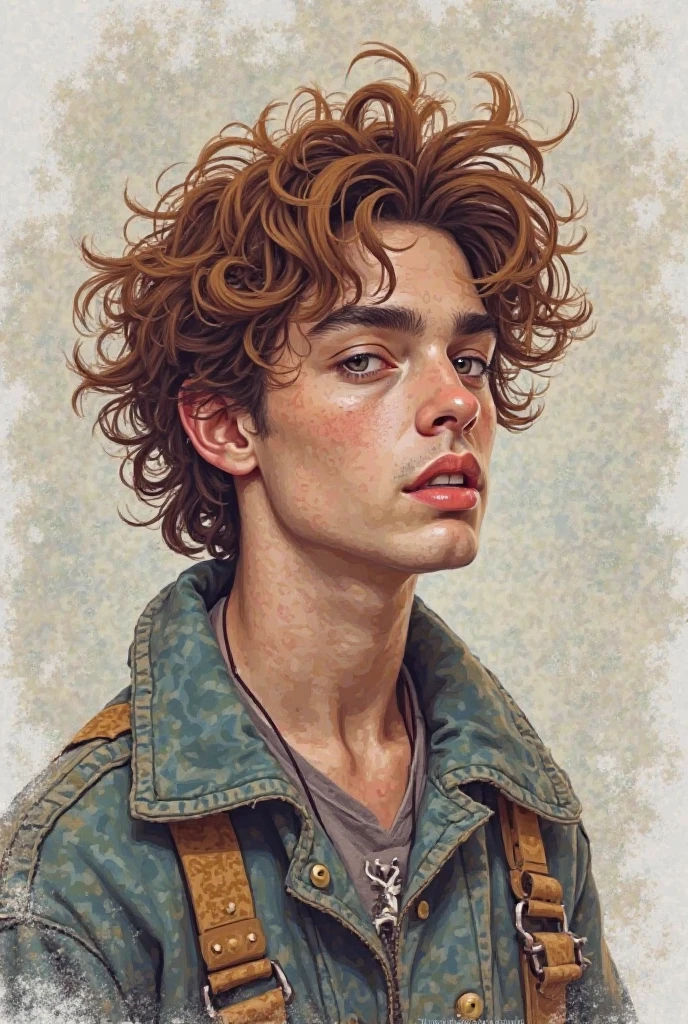 <lora:æ¼äº®ç·å©:0.7>,a painting of a man with a turtle neck sweater on, looking at the camera with a serious look on his face