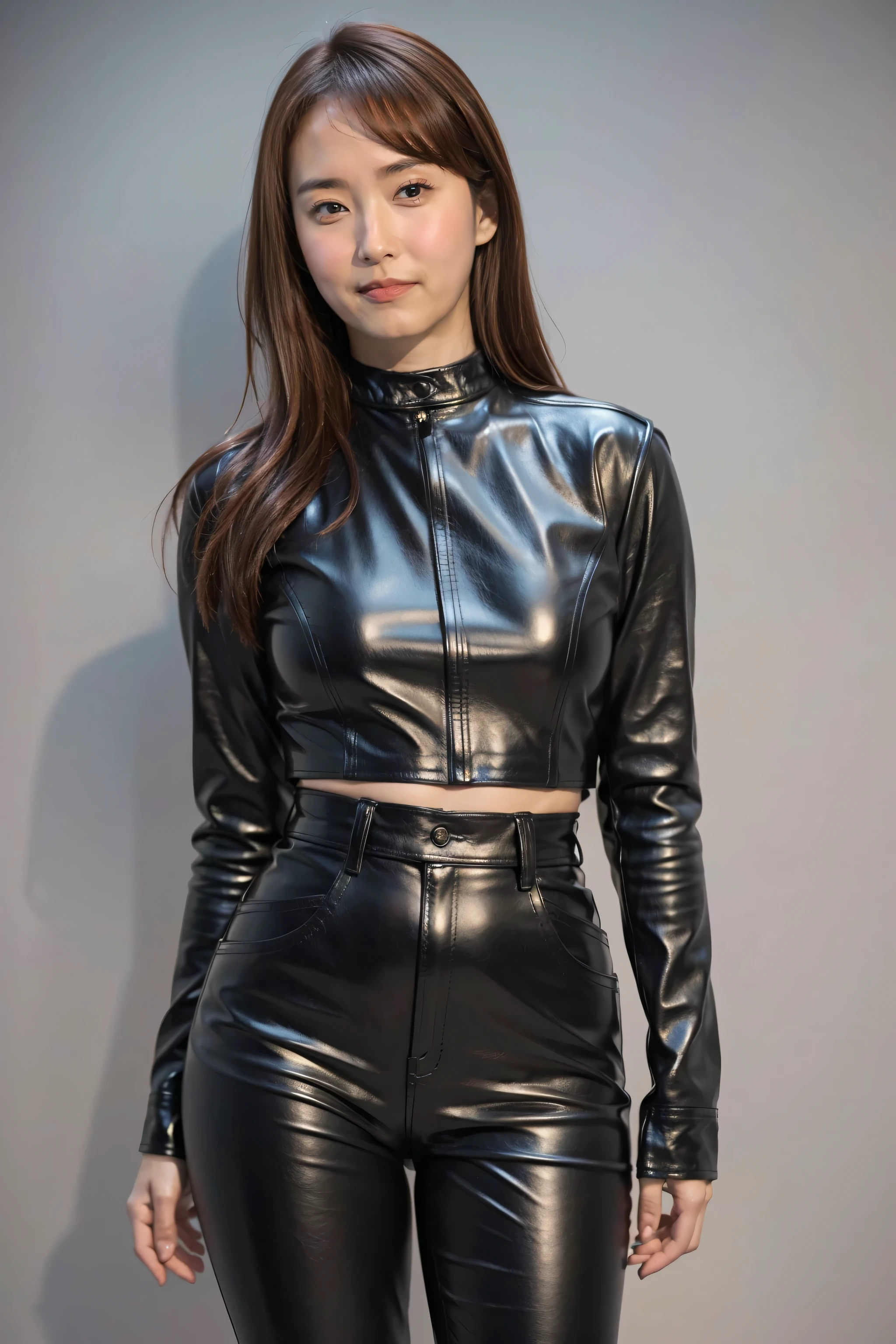 fille,jeune,20 ans,belle lèvre,sophie mudd,visage lisse,visage rond, seductive smile, sophie mudd, leather jumpsuit, work office