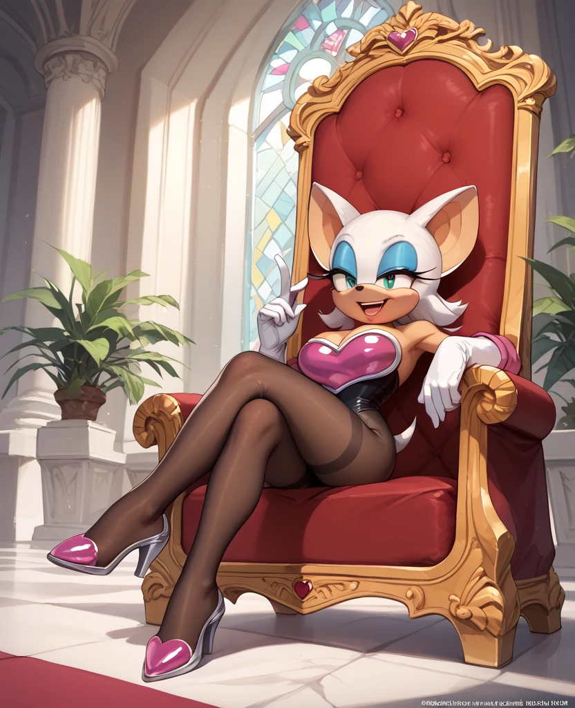 Rouge he sits on a throne and laughs bodystocking 