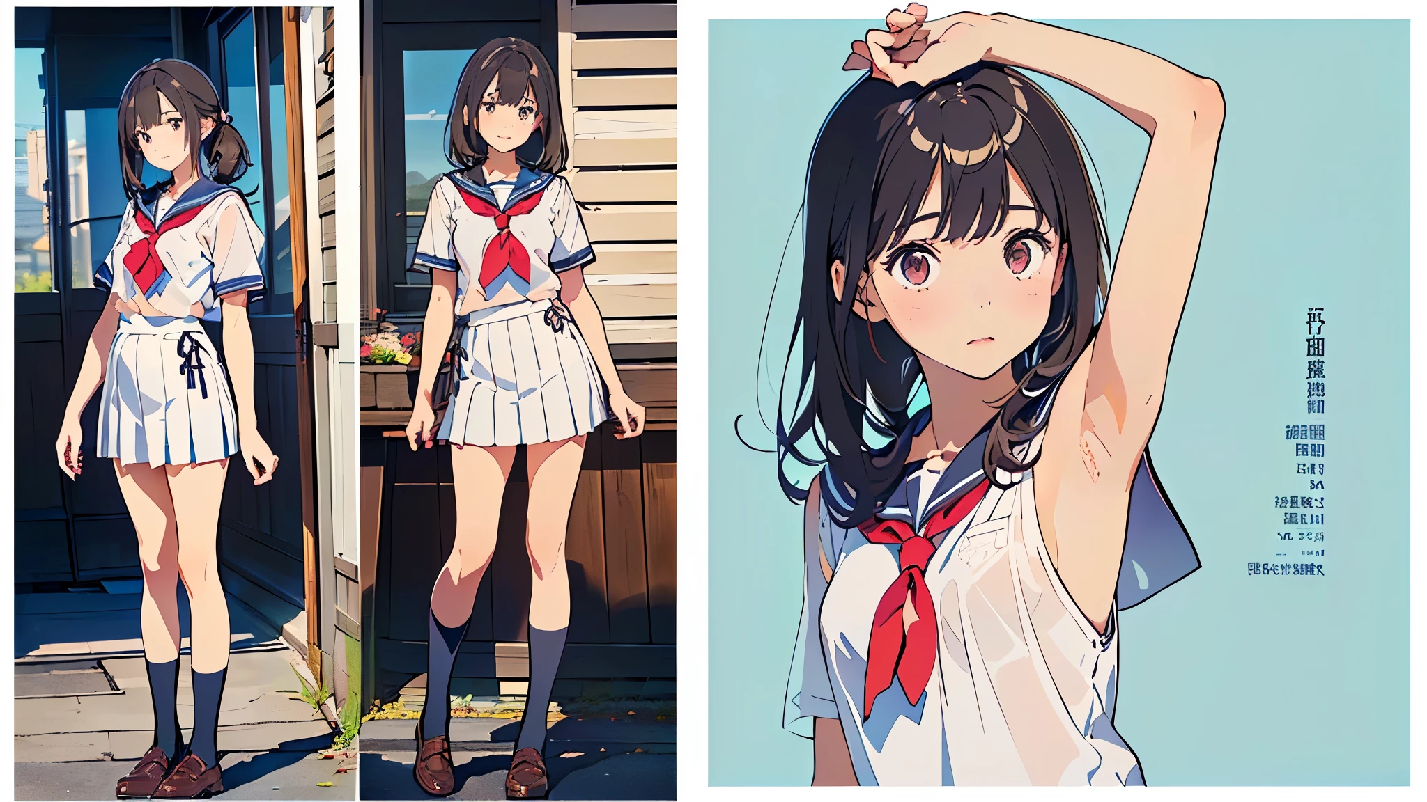 ((((realistic, Painting, 少female, 4K, masterpiece:1.5, masterpiece:1.5, top quality:1.5, high definition:1.5, Perfect Head:1.5, super detailed illustration:1.5, beautiful eyes:1.5, nude:1.5, character concept art:1.5, OFFICIAL ART, HYPER DETAIL, Full of Details , high definition exquisite fan art, calm color, Deep color, watercolor, Popular characters, Best character, Supreme character, Popular charactersデザ, Best characterデザ, Supreme characterデザ, Trendy character design, Popular charactersヘアカラー, Popular charactersヘアデザ)))), (((((ティーン少female, 青年female, female, 成人female, 淑female, 二次性徴期少female, puberty, puberty処female, pubertyfemale性器, puberty少female, pubertyギャル, pubertyギャル少female, 日焼け少female, 9歳少female, 10歳少female, 11歳少female, 少female, 13歳少female, Whole body, Full Body, whole body, Realistic head and torso, Age-appropriate head and body , Character design sheet , multiview, three-sided view, front view, side, side view, behind, Behind the View, Full body shot turnaround , same characters, Same role, scene of environmental change , Mr.々Composition, Mr.々Angle, having fansa, That's Fansa))))), (((female子学制服と全身全裸の比較, 全身全裸とfemale子学制服の比較, Whole bodyの着ている薄い学制服が透けている, The school uniform is see-through, revealing the naked body, The school uniform is see-through, revealing the naked body, The school uniform is see-through, revealing the naked body, The school uniform is see-through, revealing the naked body, 年齢相応のfemale性器が見えている, 年齢相応のfemale性器が透けて見えている, 全身の立ち姿勢でWhole bodyを見せている, The upper body is bent in a standing position with the whole body, 上体をのけ反らせて腋を見せてsquatting, 全身の立ち姿勢でshowing armpits, 全身の立ち姿勢で少し上体を反らせてshowing armpits, 腋を見せたsexy pose, 両腕を上げて腋を見せたsexy pose, 上体をのけ反らせて腋を見せてしゃがんだsexy pose, standing position with the upper body slightly raised to look up at the top , Age-appropriate realistic buttocks, Butt line , スポーティなButt line , 引き締まったButt line , behindからの全身を斜め下から見上げたButt line , behindからの全身を斜め下から見上げた引き締まったButt line , behindからの全身を斜め下から見上げたスポーティなButt line , back line , 最高の back line , Waist line , 最高のWaist line , Pelvic line , 最高のPelvic line , 引き締まったPelvic line , curvy beauty, curvy beauty少female, Groin, 最高のGroin, showing the body, Lift up the , toned body, appeal to abs, Appealing your armpits, showing armpitsポーズ, 腋を見せたsexy pose, Natural Gestures , 自然 Poses , Cute gestures, cute pose, Mr.々 Poses , Cool pose, aggressive pose, action pose, Brainy Pose, sexy pose, A picture perfect pose, Popular Poses , Beautiful Poses , healthy body, 健康的 Poses , smile 愛らしいsmile 最高のsmile 屈託のないsmile Baby face cute expression A rich expression Adorable Expression ish expression soft expression Angel Angel界隈 Little Devil Little Devil的 idol idolの制服 ジュニアidol female子学生の夏服 処female ignorance clear pure Obedient sexual goodness theory Closeness Evil free Emotional open aggressive sensual charming Passionate Emotional Bold Fan Shameless fine Cheerful Active active dynamic playful gesture Friendly gestures playful I miss you enjoy is delighted Happy is inviting to have sex The well-liked loved elegant stylish fashion pubertyのファッション fantasy fantasy制服 fantasy衣装 noble noble制服 upper class upper class制服 Vtuber 人気Vtuber セクシーVtuber cosplayer 人気cosplayer セクシーcosplayer positive for home sensitive succubus female Pastoral bright vibe cyberpunk History god聖 魔法少female 魔法少femaleの制服 puberty少femaleの日焼け跡 swimsuit sunburn marks on my eyes Mr.々I'm wearing an accessory Wears a lot of decorations Bright decoration Thin black tights that fit the whole body are transparent showing armpits 腕を上げてshowing armpits is pulling up her hair squatting Dance performance Dancer Dancing beautifully god々Female genitals with a straight line in the crotch of an age-appropriate girl that is completely transparent from 1枚だけのWhole bodyのアップシーン)))