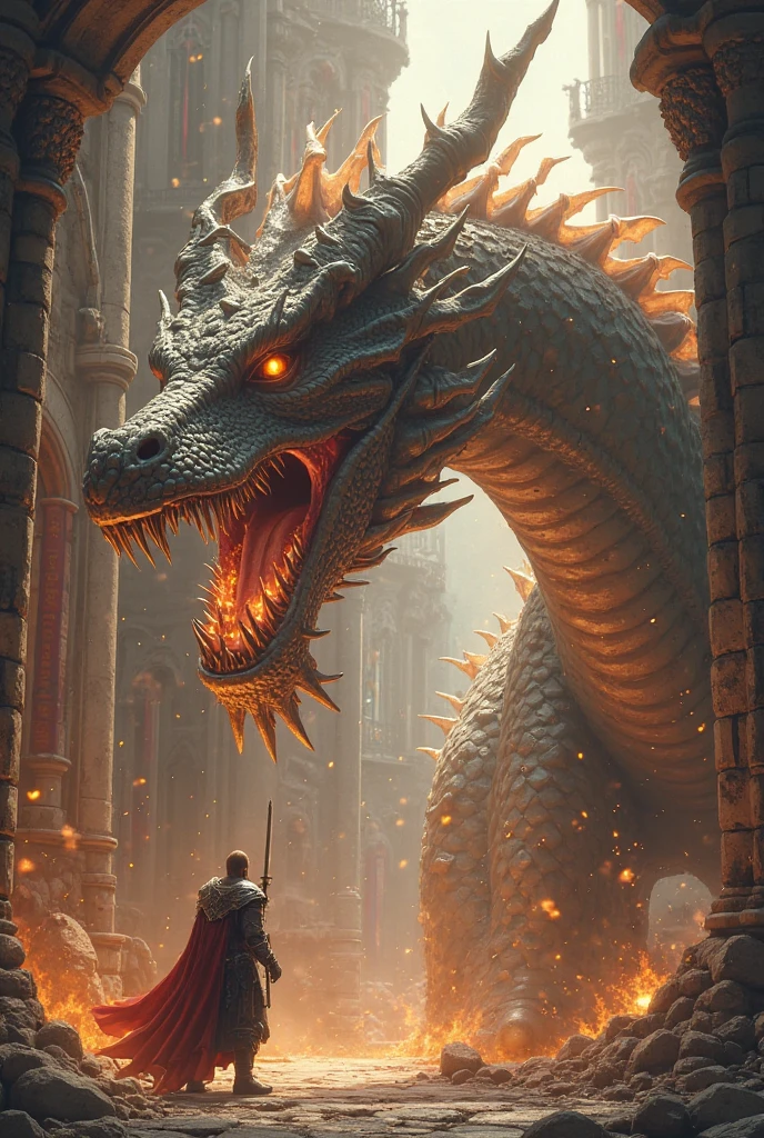 In the heat of the moment, he accidentally triggered a hidden trap and found himself face to face with a dragon🐉, roaring fiercely at him. Startled, he fumbled with the controls and shouted, "Help! Help!"