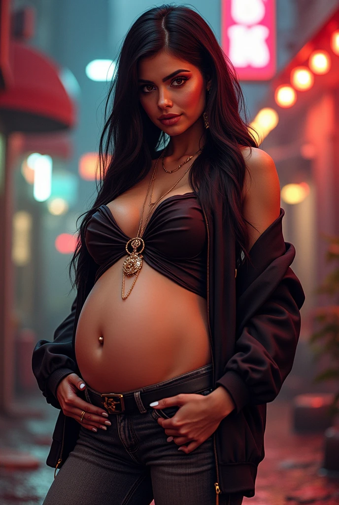 Generate the GTA 5 loading screen girl
Now make her pregnant
Make her rub it
Give her the before necklaces