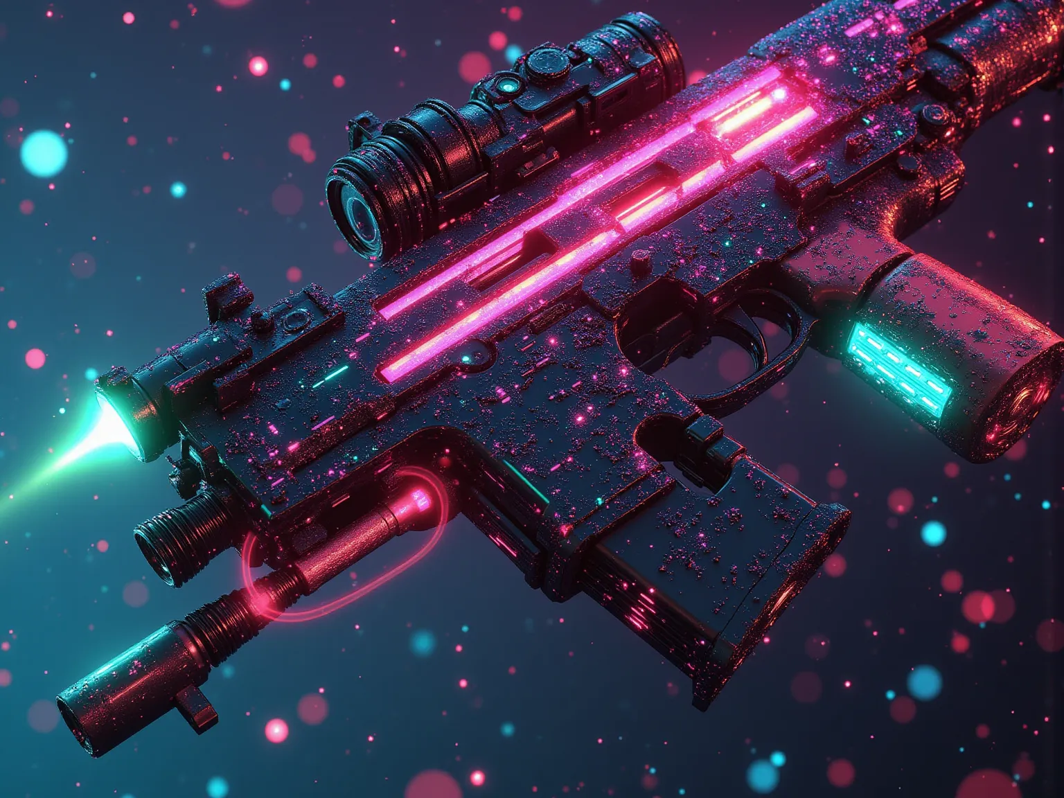 A cyberpunk gun