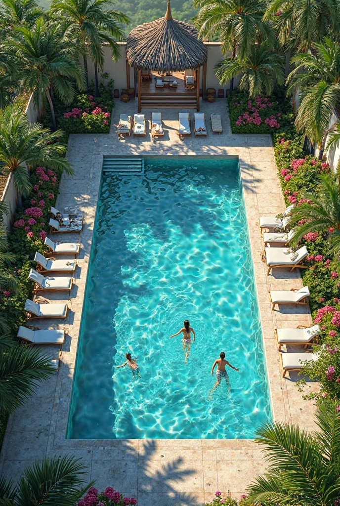 (a gorgeous woman:1.1,enjoying herself,middle-aged:0.9),2girls,enjoying(playing  in water:1.1,swimming, diving, splashing),blue pool water,refreshing water,clear pool water,beautiful outdoor pool,sunny day,warm sunlight,relaxing(poolside loungers,umbrellas,beach chairs:1.1,refreshing drinks,snacks),pool toys,floaties,relaxing atmosphere,laughter and joy,upstairs bedroom window view(looking down),lush garden surroundings,tropical plants,flowering trees,greenery,oasis,summer vibes,vibrant colors,wavy reflections on water,splashes of water,refreshing breeze,peaceful atmosphere,uplifting energy,friendship,connection,happiness,moments of bliss,memories created,life in motion,lively scene,pure enjoyment.

(best quality,highres:1.2),ultra-detailed(realistic:1.37) illustration,photorealistic rendering,vivid hues,natural lighting effect,crisp details,immersive composition,highly-detailed faces,expressive eyes,bright smiles,smooth skin,patterned bathing suits,playful poses,carefree gestures,sparkling water droplets on skin,natural hair flow,dynamic water movements,subtle water reflections,depth of field effect.

Enjoy creating your masterpiece with Stable Diffusion!