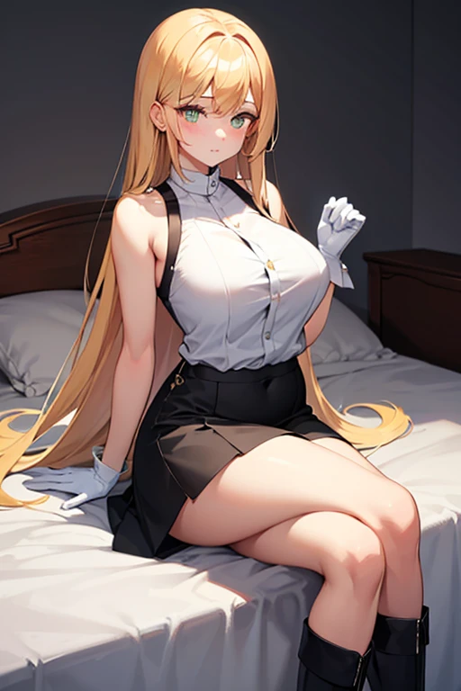 masterpiece, Highest quality, One girl, (Browsing Caution:1.0), Spread your legs, Sheet, Please put your feet up, nude, (pussyfocus:1.0), Sweat, Shiny skin, Heavy breathing, pubic hair, ( Sex, Sexual intercourse, put in, Heterosexual, Motion Lines, Motion Blur, Talking Spirit:1.1), (Horizontal, On my back, bed,Subjective:1.1)Browsing Caution Highest quality Best image quality Browsing Caution {{eye}} White Dress 黄色いeye Blonde Blonde, Long Hair, Straight hair Cute white panties Bedroom Mood Lighting M-shaped foot sit on the bed クールな見たeye
