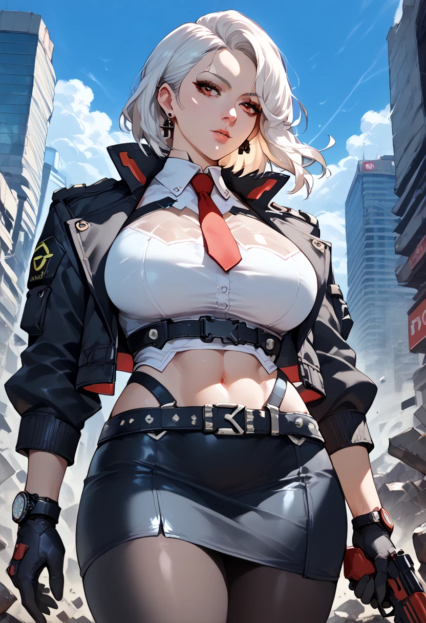Cute girl,(((1girll))),((A girl with extremely cute and beautiful white hair)),
(Large breasts:1.4),(((Black hair:1.35,Colored inner hair,Ear breathing,Large hair,Tomboy hairstyle))),((Green eyes,Perfect eyes,Upturned eyes:1.3,Beautiful detailed eyes,fine detailed beautiful eyes:1,big highlight on eyes:1.2,slanty eyes)),((Fat)),((Glossy glossy skin:1.5,Bright Skin: 1.5,dark tanned skin,Shiny skin,very shiny skin,shining body,plastic glitter skin,exaggerated shiny skin,brightskin,Wet legs))),(spider lower abdomen,Narrow waist,Wide buttock,atheletic body,inflated legs,delicate detailed fingers,Detailed body,human hand,(Detailed face)),
Cute,slutty,Seductive,Erotic,(((NSFW))),
((((Glasses)))),(((Wearing a white dress jacket,black dress pants,))),(((Huge cleavage))),((Wet clothes,detailed outfits,Detailed clothes)),
(Dynamic pose:1.0),solofocus,Embarrassed,(Centered,Scale to fit the dimensions,Rule of thirds),
((((Cyberpunk City by the sea,huge buildings,Neon signs,Puddles)))),Stormy sky,Threaten the sky,Dark clouds,((Synthetic wave background theme,Detailed background : 1.25)),((((Night,Nice lighting decoration,Detailed architecture)))),
(Best quality,high resolution,Sharp focus,Ultra detailed,Extremely detailed,extremely high quality artwork,(Realistic,Photorealistic:1.37),8K_the wallpaper,(Extremely detailed CG 8K),(Very fine 8K CG),((hyper super ultra detailed perfect piece)),Flawless,(((Masterpiece))),illustration,Vibrant colors,(Intricate),High contrast,Selective lighting,Doubleexposure,hdr (HighDynamicRange),Post-processing,Background blur,colours,(Intricate),High contrast,Selective lighting,Doubleexposure,hdr (HighDynamicRange),Post-processing,Background blur,