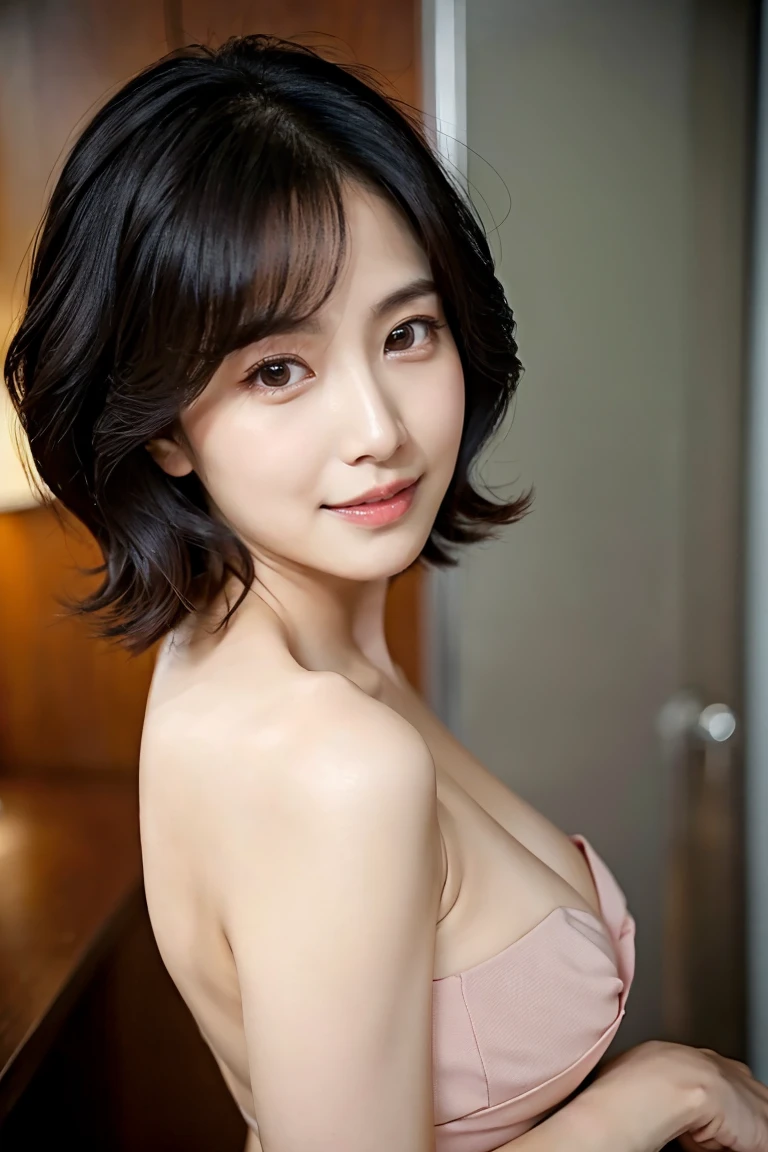 Random posture、mix4、(8k、RAW Photography、top-quality、masterpiece:1.2)、(realisitic、Photorealsitic:1.37)、1 daughter、ren、Beautie、Cityscape、daytime、Professional lighting、Photon Mapping、Radio City、Physically Based Rendering、、Gradient black hair、、short-cut、short curly hair、a handsome、girl with、top quality picture、hight resolution、1080p、(Crisp face)、(Detailed face description)、(Detailed hand description)、(masterpiece)、(Exquisite CG)、extreme light and shadows、Unkempt hair、Works of masters、abundant detail、(Fine facial features)、(top quality picture)、(masterpiece)、(A detailed eye)、Look ahead with your eyes、fine clavicle、Silver Lingerie、huge tit、big breasts、full bodyesbian、smil