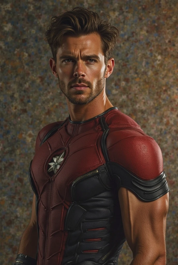acteur Alan Ritchson dans un costume