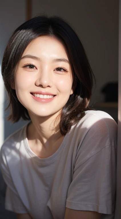 Smiling, make-up