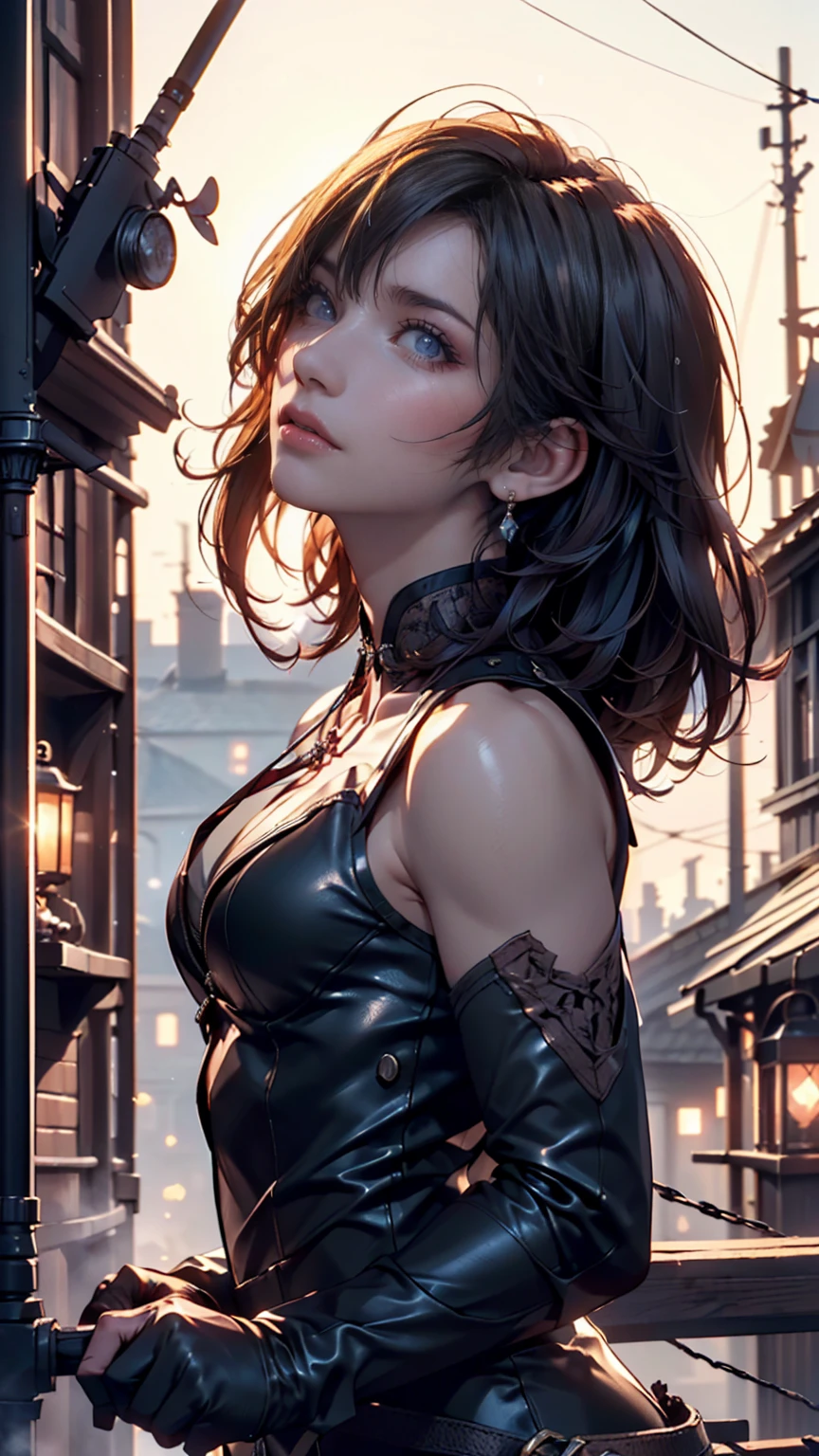 [Noeldef]:1.5,((masterpiece,top quality,Детальные Images,красивые Images))1.4(&quot;Noel&quot;: Images、smile、Short haircut、church、floating city、The wind blows、Bright lighting overall、backlight、Fantastic atmosphere、thick fog)1.1(Beautiful body lines、small beautiful breasts、beautiful neckline)
