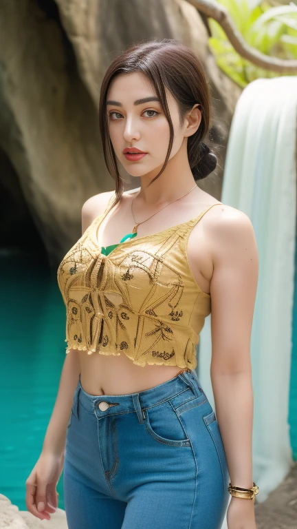 (RAW Photos:1.2), (Realistic:1. Beautiful detailed girl of 20 years old Indian, Very detailed eyes and face, Beautiful attention to detail, Ridiculous, incredibly Ridiculous, Large file size, Very detailedな, High resolution, Very detailed, Highest quality, masterpiece, figure, Very detailed, CG, Unified, 8k wallpaper, wonderful, Fine details, masterpiece, Highest quality, Very detailed CG uniform 8k wallpaper, Face Light, Backlight, Dim Light, Cinema Lighting, One girl, (((refer to the following)), (Panties are slightly visible)))), (Dynamic posture))), ((Dynamic Hair)), (Dynamic Arm))), (Bottoms Wear), ((Sit with your knees up)), (((Spread your thighs))), (((Correct anatomy学)),(((Correct anatomy))),(((Organza Panel),((gem, diamond, pendant, necklace, Waist Chain, stud Earrings, Earrings, Nose Piercing, Lip stud, Nose Piercing, Navel chakra, Navel chakra, bracelet, anklet)), (Thorny Vines, Macaw, Giant leaves, Intertwining vines, Wooden holes, Multinival, ((volcanic eruption)), (thunderstorm))), (storm))), ((Jurassic Park)), (( Prehistory)), (((white), Dinosaur fossil skeleton)))), (Sweaty and drenched), hangover, Relaxed posture, (((Humid and muggy environment))),