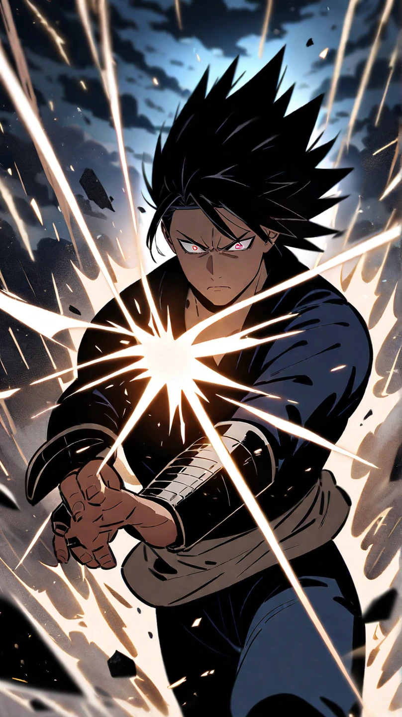 boy Short Hair Black Hair anime Adventurer battle