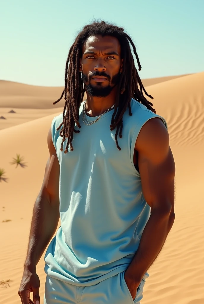 African dreadlocked man wanting to commit suicide animation 