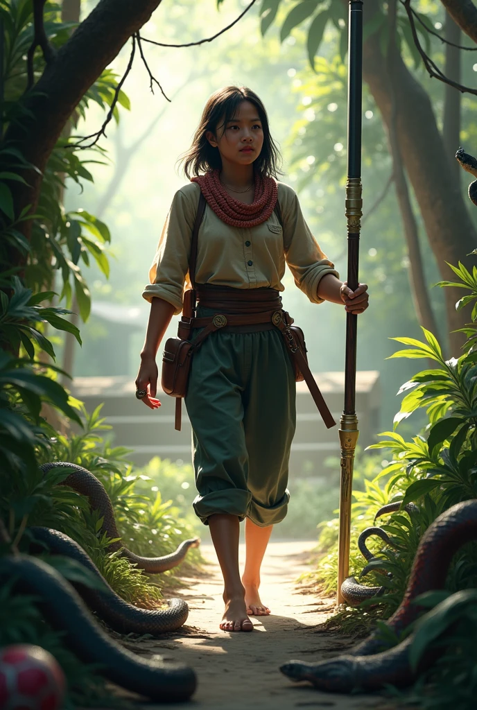 epic realistic, (dark shot:1), 1girl, african ninja girl floating on dragon head, textured clothing, dragon head, smoke, (((sandstorm))), (flying stone), (((dust explosion:1))), wind, (motion blur), realistic, solo_focus, (dark background), 3d Model