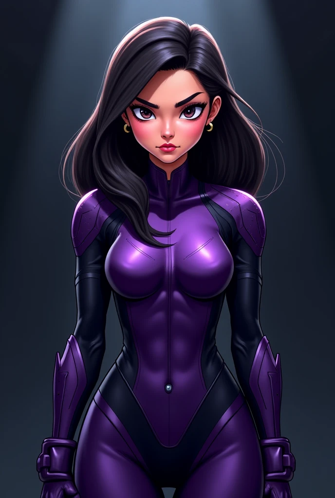 Arafed woman with big with abs muscle viens dressed in latex holding a sword and a sword., psychopath, PSYLOCKE de los x men, PSYLOCKE de los x men, young ninja gaiden portrait, retrato seductor de PSYLOCKE, samira from league of legends, PSYLOCKE de los xmem, PSYLOCKE, cosplay, heroine, PSYLOCKE, black and violet suit blue cat eyes and smile at camera