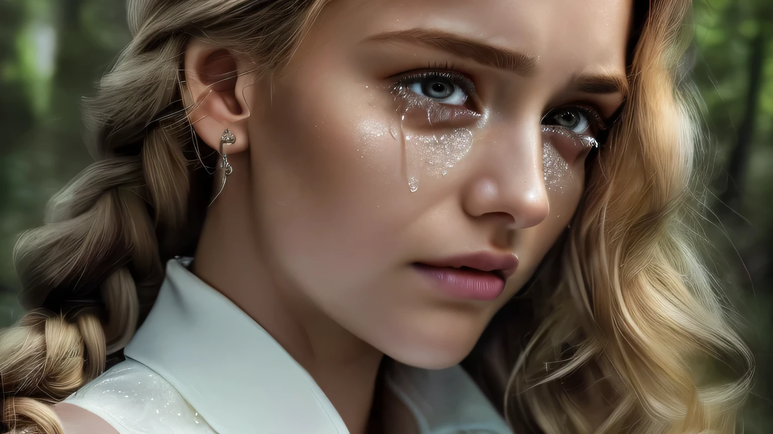 (best quality, highres, ultra-detailed, realistic:1.37), HDR, professional, vivid colors, sharp focus, extreme detail description, physiologically-based rendering, 8k, masterpiece:1.2, portrait, photography, (from above), (kneeling:1.1), Swedish woman, slim, blonde, long hair, beautiful detailed eyes, beautiful detailed lips, white complexion, (semen on face), (action shot), (detail skin texture), (18-year-old), medium breasts, (sucking priest's cock), in a church, white socks, natural lighting.STOP. She wears a transparent thin veil on top of her.