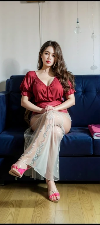 araffe sitting on a couch with a teddy bear in a white dress, on a couch, in white clothes, angelawhite, white silky outfit, white outfit, smooth white tight clothes suit, inspired by Esaias Boursse, sitting on a couch, yelena belova, sitting on couch, sitting on a bed, a beautiful woman in white