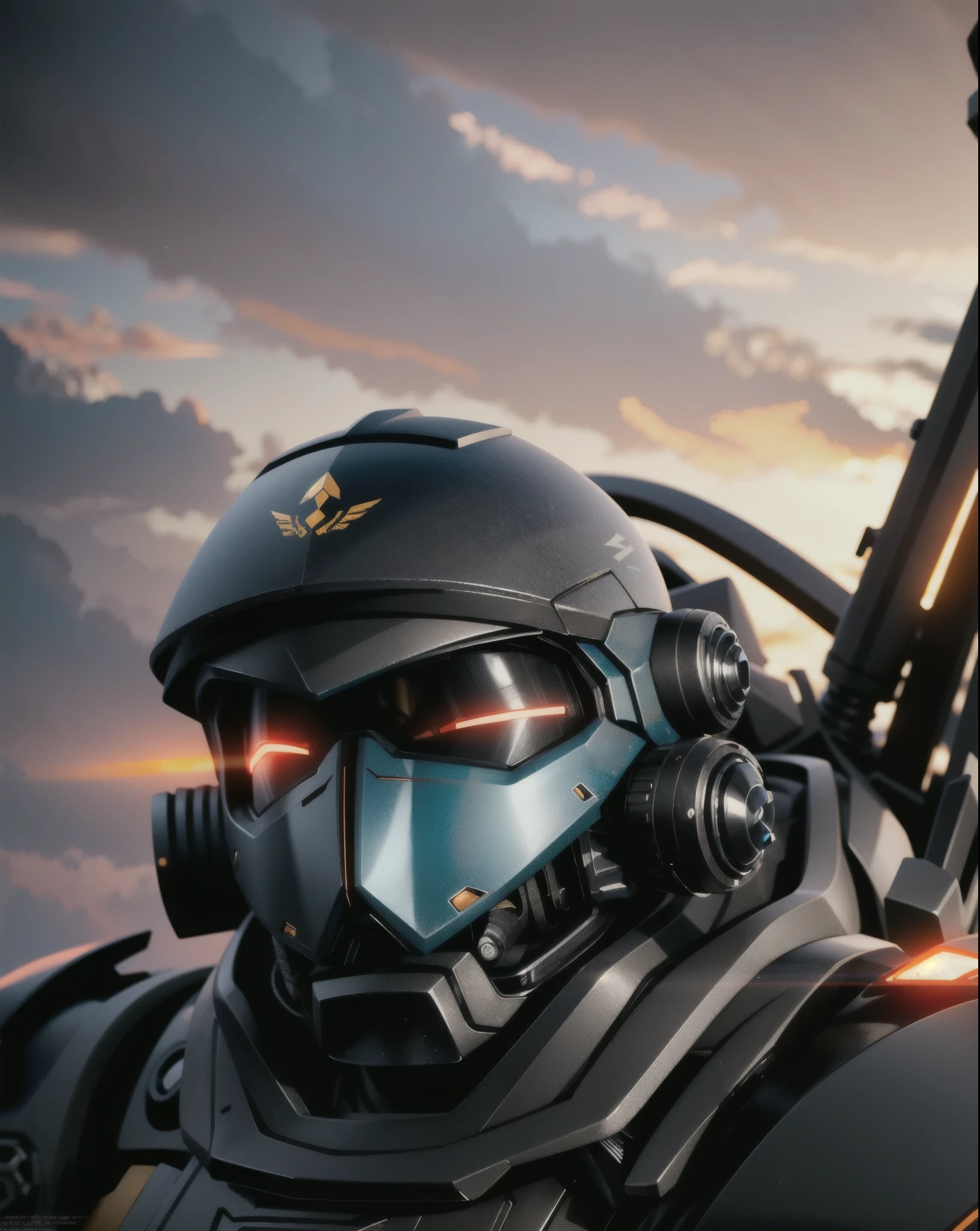 Best Quality,masterpiece,very detailed,super detailed,
Zaku,cyborg,sci-fi, hold a weapon,very detailed目, amazing details all over , mouth, art stations, ピクシブ, CGSociety, hyperdetail Unreal Engine 4k 8k ultra HD,