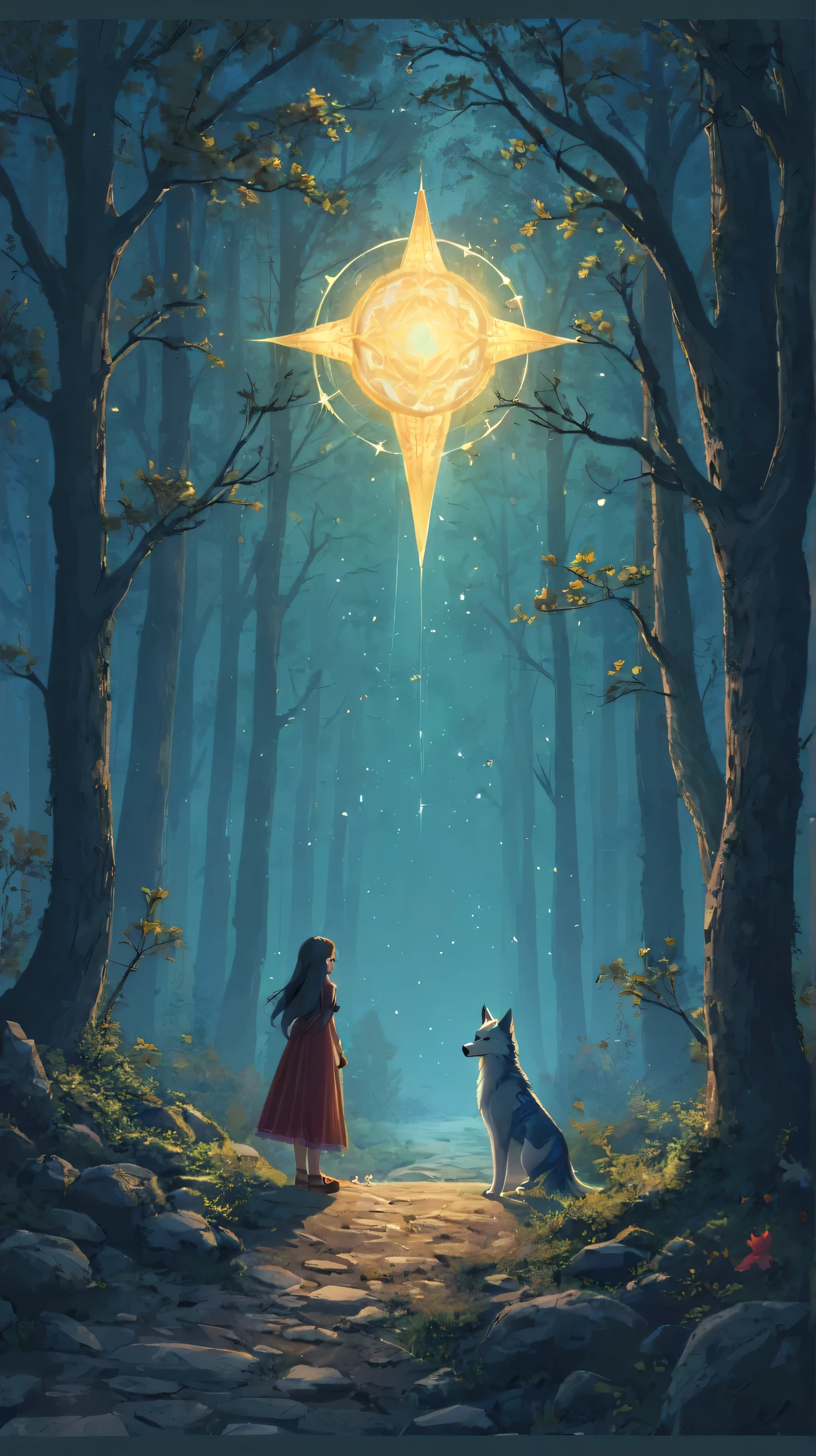 On the borders of the kingdom of Eldoria, where the winds whisper ancient secrets and the trees have a beating heart, vivia uma garota chamada Healthy. Since she was little she heard stories about the legendary Star Stone, a magical jewel that granted immeasurable power to whoever possessed it. Many went looking for her, but none returned.

  Healthy, but he had a special gift. She could speak to animals and understand the language of the Eryndors., She decided it was her destiny to find the Starstone and use it to protect her lands from the coming darkness..

  Their journey began in the dark forest of Aeloria., a place where sunlight rarely penetrated and the paths moved like snakes. In the heart of the forest, she finds a wounded wolf. His golden eyes shone with intelligence and gratitude.. Healthy usou as ervas que aprendeu com o avô para curar o loco que se tornou Fenrir, The guardian of the forest.
__ You saved me, jovem Healthy. in exchange, I will guide you to the Stargatex where the Questing Stone resides.. - said Fenrir, with a soft grunt.
__ Together they crossed magical rivers and enchanted mountains, facing mystical creatures and overcoming ancient enigmas.. Cada desafio fortaleceu o vínculo entre Healthy e Fenrir, who became inseparable friends.

Finally, arrive at the Circle of Stars, place where the sky touches the earth. At the center, the Star Stone floated, irradiando luz prateada conforme Healthy se aproximava, an ancient spirit appeared.
__ Only someone whose heart is pure can claim this power.. You are worthy of him? - Asked the spirit.. Healthy estendeu sua mão e disse: -I do not seek power for myself, just to protect those I love. I just want peace for my kingdom.

A luz da starstone cobriu Healthy e o espírito sorriu. “You are worthy. Use this power wisely. With intense shine, a pedra se funde com Healthy, infusing it with energy and wisdom. She returned to Eldoria, now guardian of the stars, and used his new power to banish