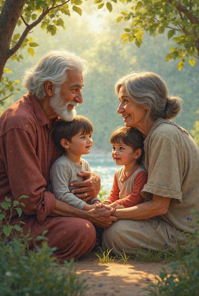 grandparents and grandchildren 
