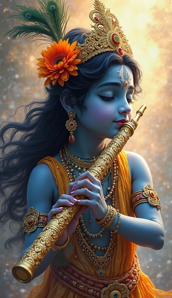 Lord Krishna pencil image