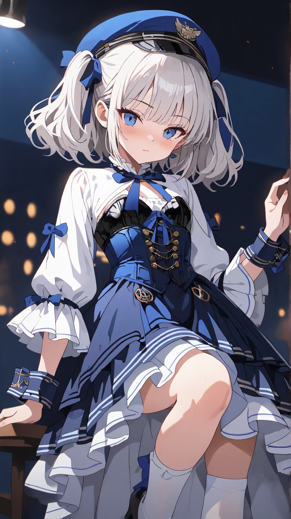 （Very delicate and beautiful：1.2）super model,,Beautiful breasts,voluptuous,【bike shorts】,,【3girls】,,Highest quality, High resolution, 8k,mini skirt,Japanese Lolita,knife,Blue Flame.magic circle