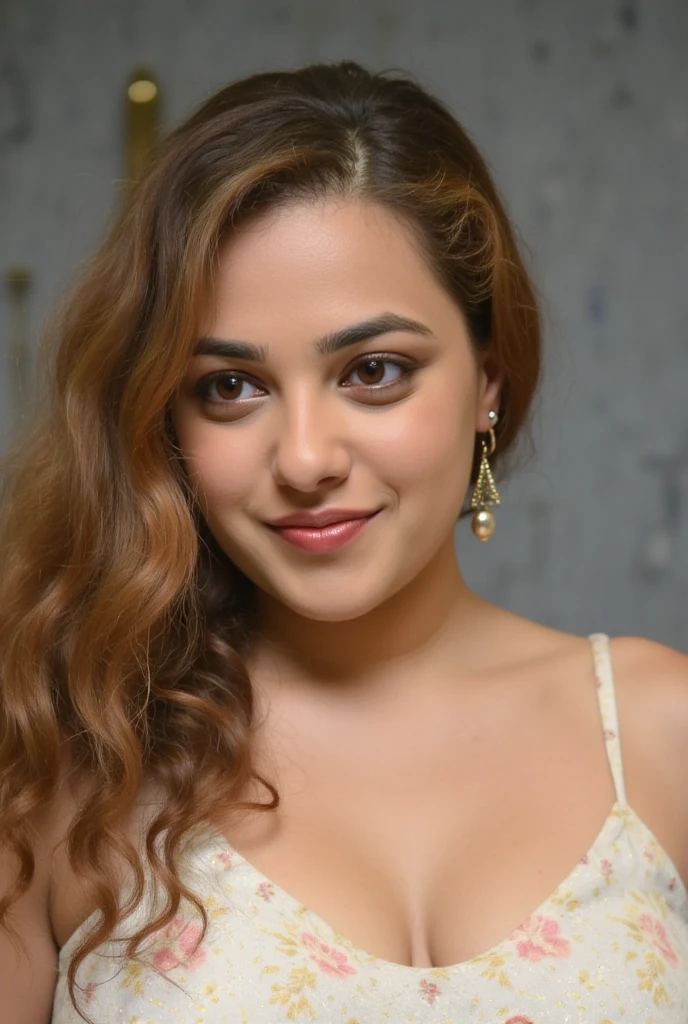 (best quality,4k,8k,highres,masterpiece:1.2),ultra-detailed,(realistic,photorealistic,photo-realistic:1.37),glowart:1.0,(bright,sketch,drawing:1.0),1girl,blush,collarbone,hair between eyes,long hair,looking at viewer,bra,portrait,shiny,shiny hair,side ponytail,pooja1,artistic color palette,vibrant colors,soft lighting,peaceful expression,subtle glow,playful atmosphere,gentle brushstrokes,colorful backdrop,captivating gaze,expressive eyes,dainty features,delicate shading,dynamic composition,intricate details,subdued background,bold contrast,ethereal aura,impressionistic style, pooja1
Create a full-body image of a realistic model. The model should have curly hair, light skin, and be wearing large round glasses. She should be dressed in a stylish, fluffy, pink top similar to the one in the provided image. The background should be simple and not distracting, highlighting the model. The model should have a confident and relaxed posture.