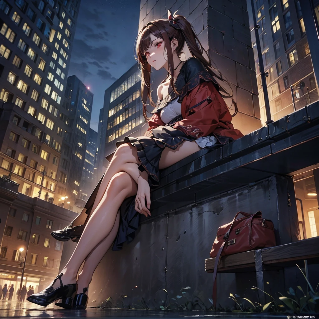 Portrait, Professional fashion photography, 8k, absurdres, v-ray render, sharp, sharp focus, volumetric lighting, cinematic scene, 1girl, aerith gainsborough, choker, (detailed face and eyes):1.2, sitting, legs crossed, edgNoire, Haute_Couture, feathered top and boots, ([see through designer dress| in a black dress ]::0.5), indoors, sci fi, cyberpunk internet cafe, moon glow, lights, bokeh, br_max, realistic, <lora:aerith-nvwls-v1:0.8>, <lora:edgLycorisNoire:0.6>, <lora:br_max:0.4>